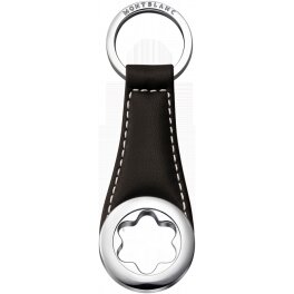 Porte-cl&eacute;s en cuir de veau orn&eacute; de l'embl&egrave;me Montblanc