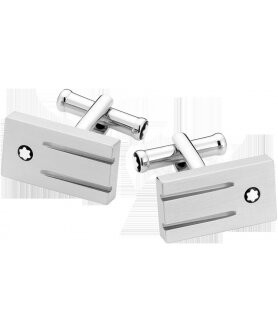 Boutons de Manchette Montblanc rectangle en acier fin Boutons de Manchette Montblanc rectangle en acier fin