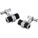Boutons de Manchette Montblanc "Anneau coulissant" en acier fin et PVD