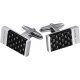 Boutons de Manchette Montblanc Rectangle avec incrustation de carbone