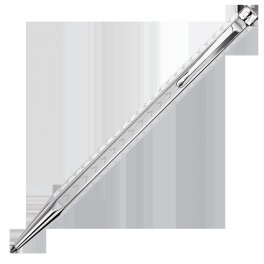 Stylo &agrave; bille Ecridor Chevrons Palladium