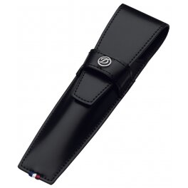 &Eacute;tui 1 stylo St Dupont - Ligne D Cuir noir