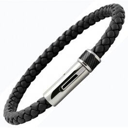 ROCHET - BRACELET LOCKER CUIR NOIR