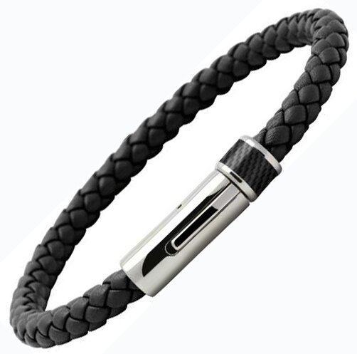 ROCHET - BRACELET LOCKER CUIR NOIR