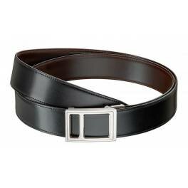 Ceinture St Dupont - Ceinture Ligne D "35" boucle auto lock noir/marron