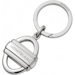 Porte-cl&eacute;s Montblanc en acier fin